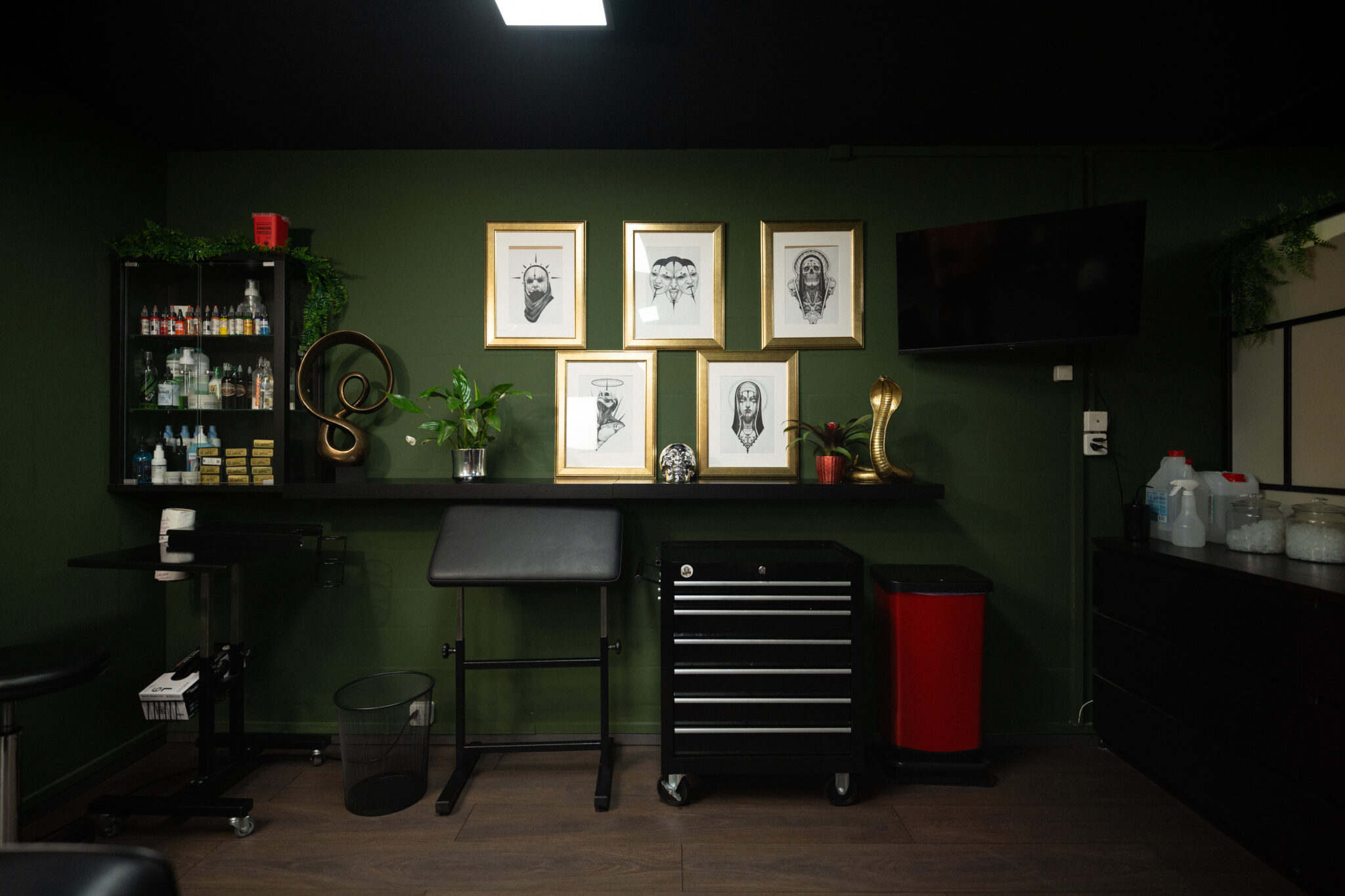 Blick in das Studio von INK ZONE ZÜRICH